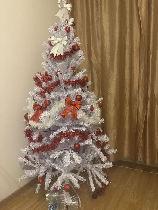 Vand brad sigilat alb de 180 cm