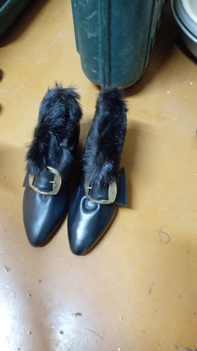 Сапоги женские кожа