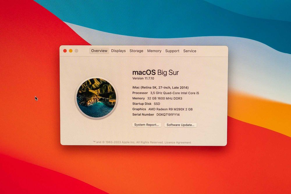 iMac 27” late 2014 3,5 GHz Quad-Core Intel i5 32 GB