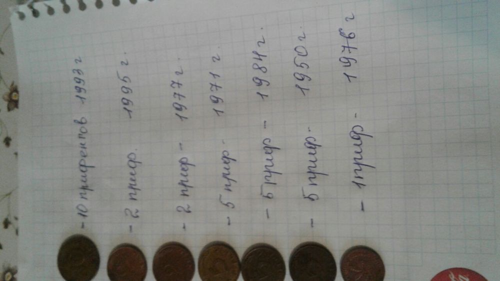 Продам монеты немецкие прифенги оригинал  (монеты как есть не чистили