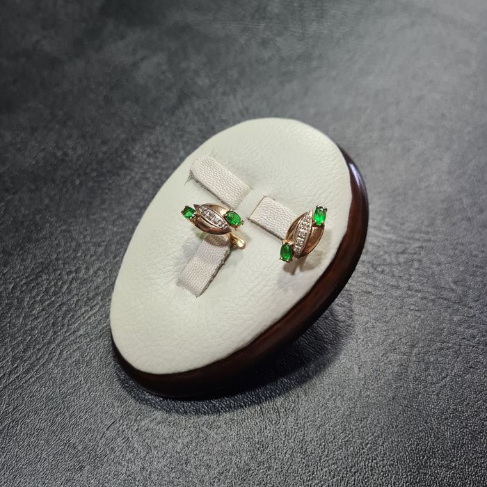 Серьги Золотые с Бриллиантами Киев