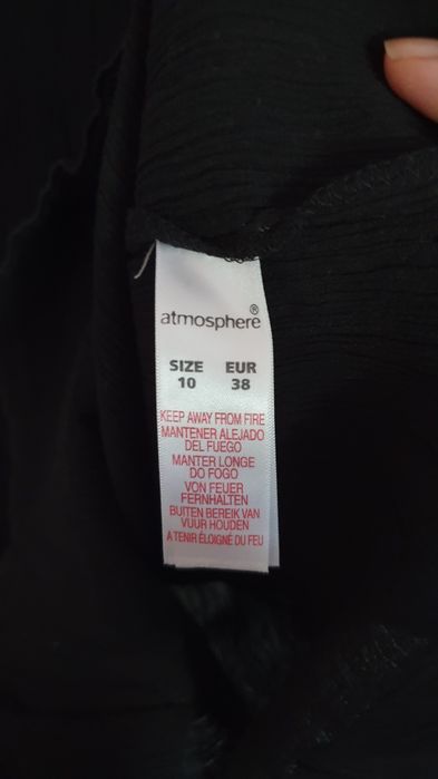 Rochie M Atmosphere brodata, cu tinte cusute, bumbac