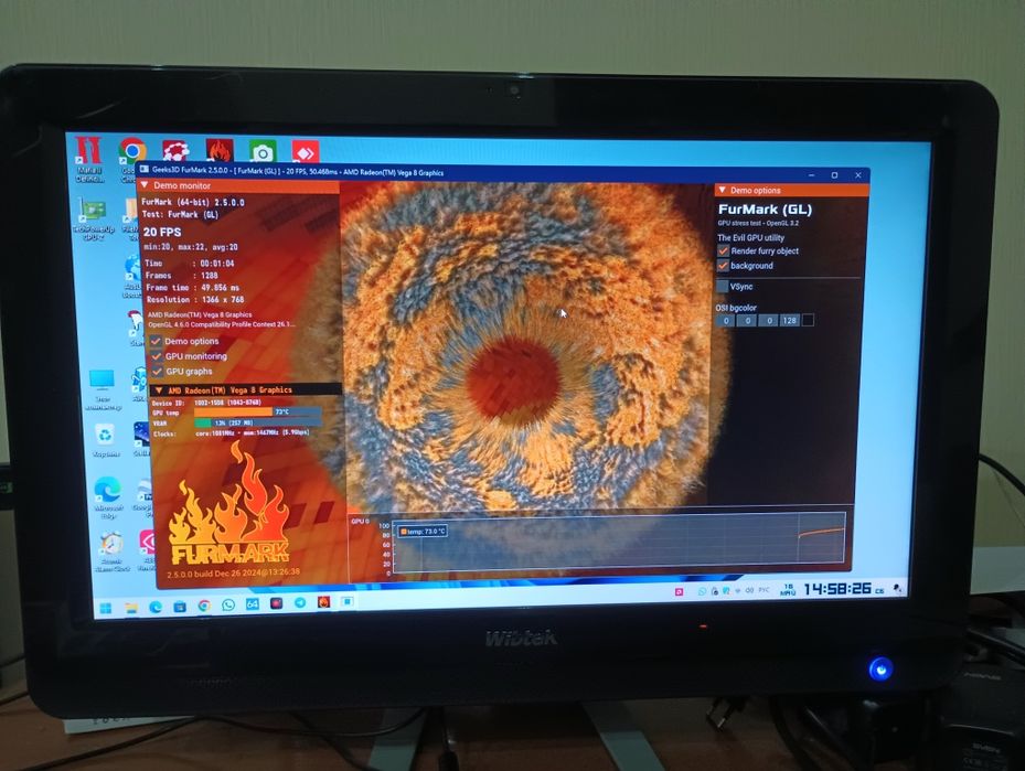 Ryzen 3 3200GE + VEGA 8 игровой моноблок