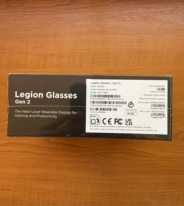 Smart Glasses Legion Gen 2 by Lenovo