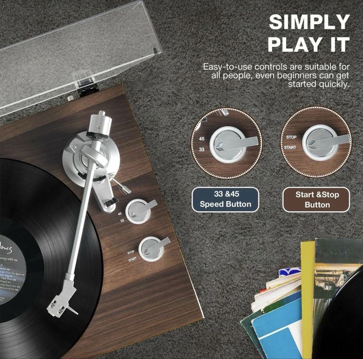 Грамофон RETROLIFE HQ-KZ006