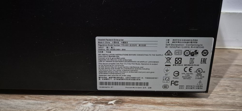 Server HP ProLiant ML10 Gen 9