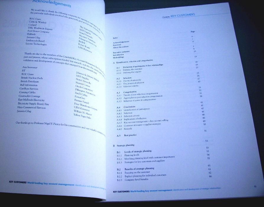 Key Customers World-Leading Key Account Management: Identification...