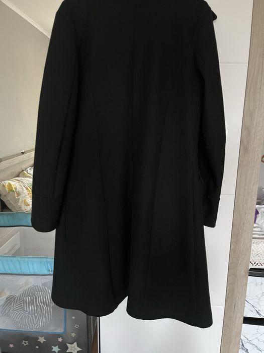 Черно дълго палто размер С/М