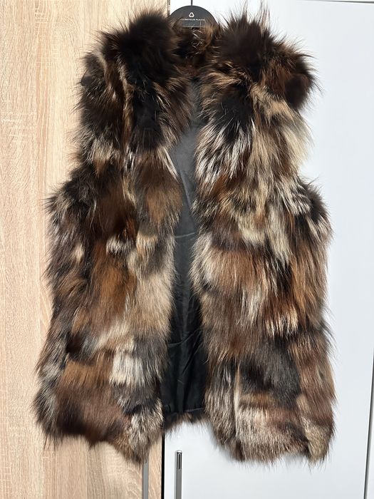 Елек от богат естествен косъм от лицица,размер С