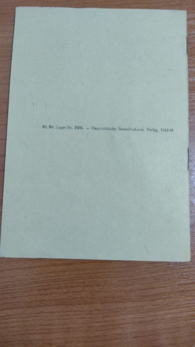 *Aussweis/Carte de identitate Viena 1946/ocupația rusească