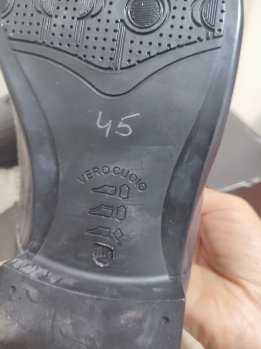 Мъжки български обувки, естествена кожа ,нови номер 45