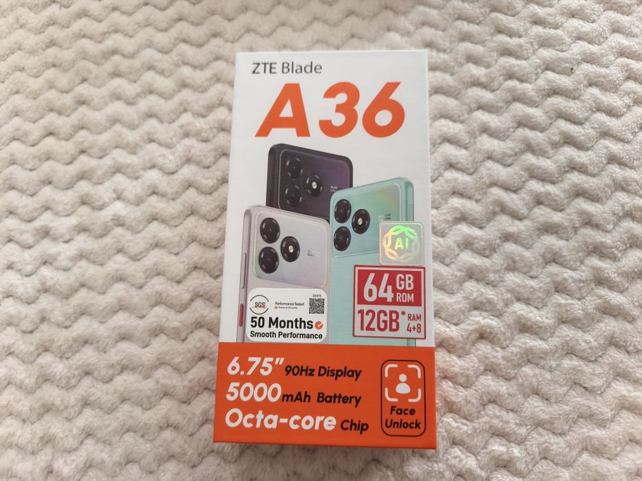 Продам новый телефон ZTE A36
