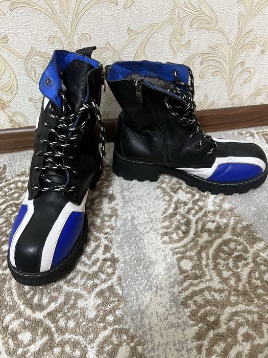 Ботинки зимние кожаные