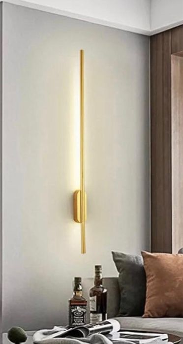 Aplica de perete aurie Led