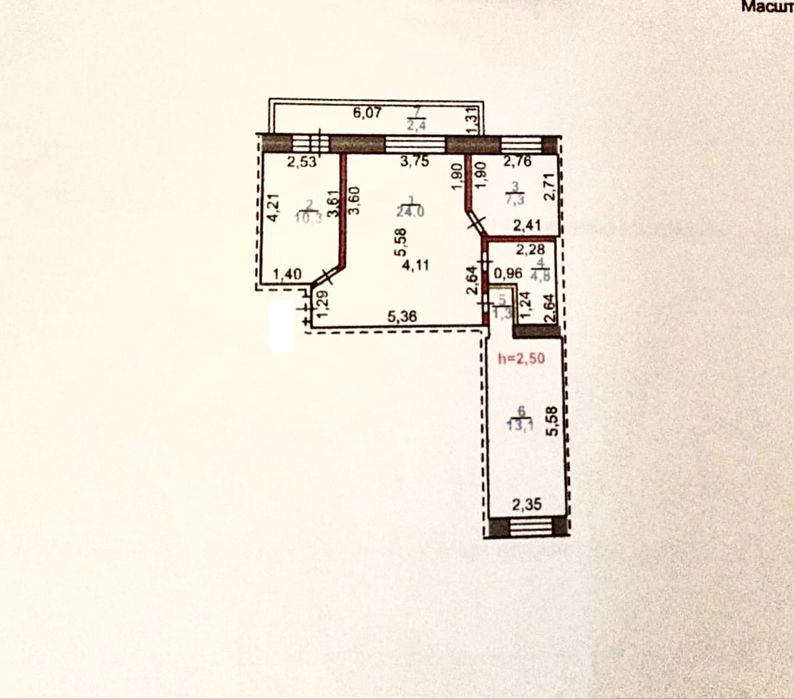 3 комнатная, Корчагина 122