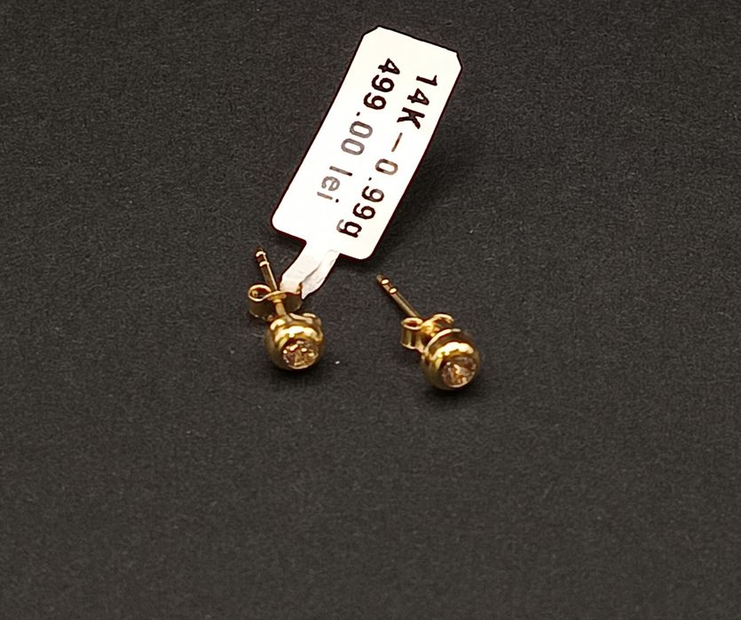 Cercei Aur 14k/585.  0,99 gr