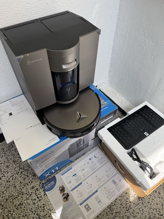 Робот Прахосмукачка за Сухо и Мокро Почистване + Автоматична Станция ECOVACS X11 OMNI Cyclone 19500 Pa, Самоизпразване PureCyclone 2.0!