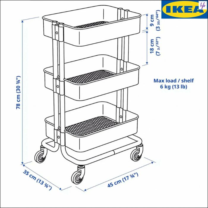 этажерка икеа роскуг