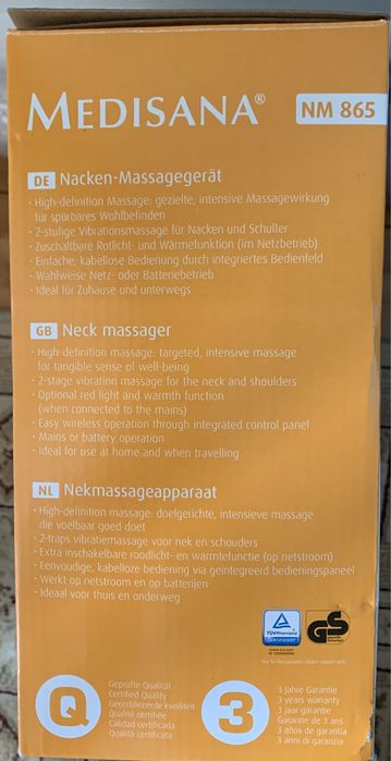 Aparat masaj gat, ceafa Medisana