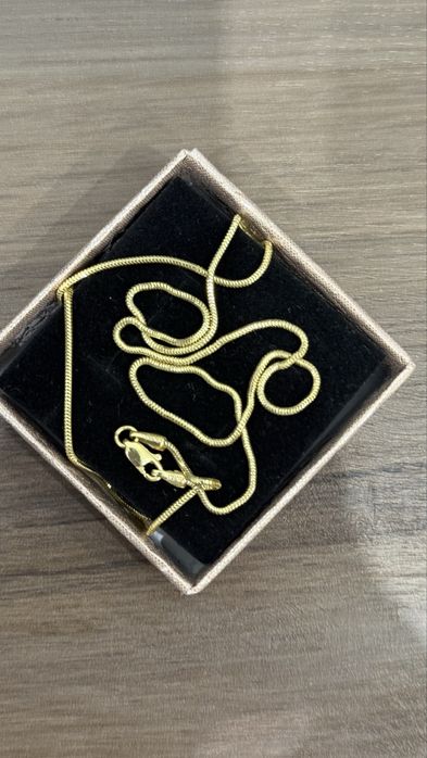 Желтое Золото цепь, серьги