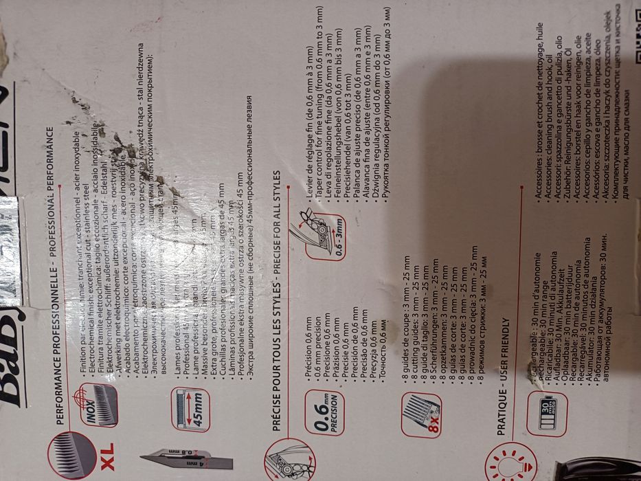 Mașină de tuns părul BaByliss cu acumulator