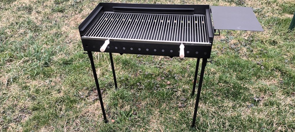 Gratar 80x40 cm, Grill INOX, reglabil pe inaltime.
