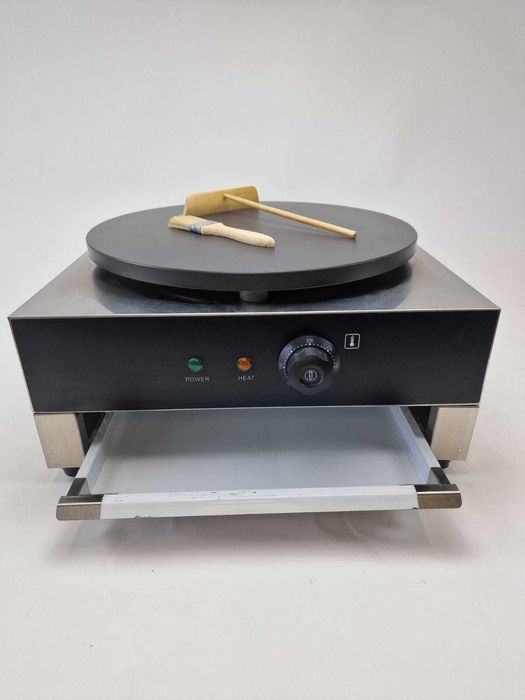 Crepiera pe gaz Excalibur 400 - Profesională, inox, diametru 40 cm