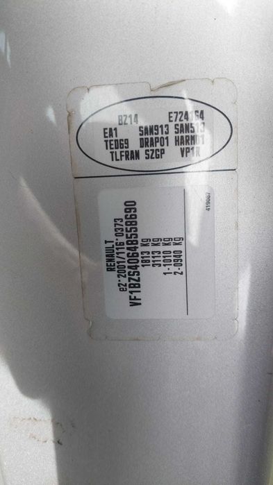 Usa fata/spate,stanga/dreapta renault megane 3,cod culoare TED69