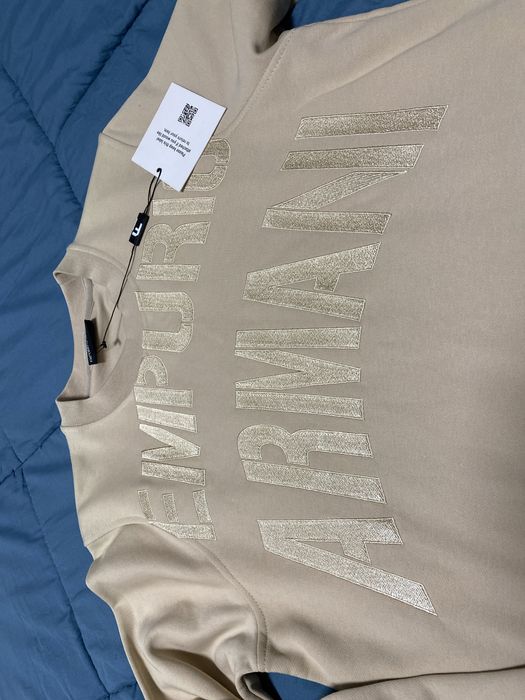 Мъжка,нова,бежова,памучна с лого S размер блуза