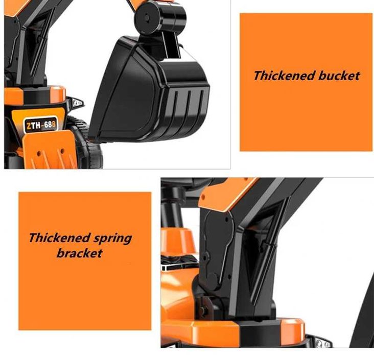 Excavator electric 6V 35W pentru copii Nichiduta cupa mobila si sunete