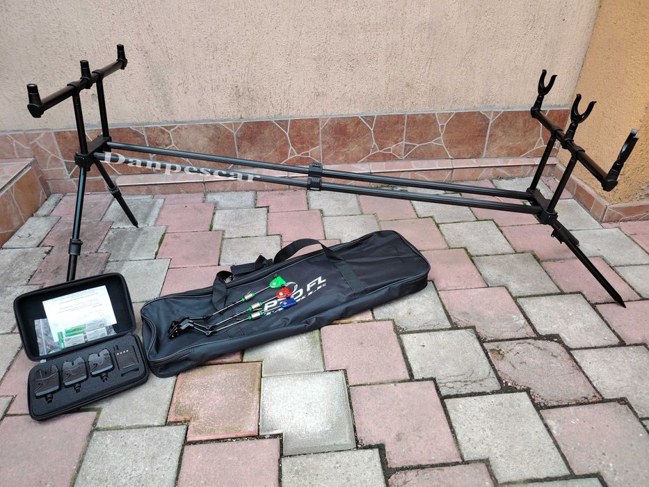 Rod pod (Duo Pod) PRO FL157 full echipat cu 3 avertizori cu STATIE si 3 swingere