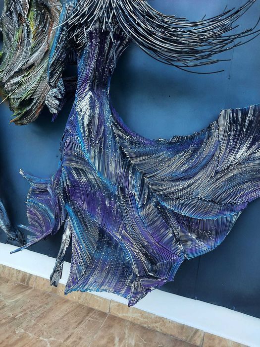 Sculptura fir otel-dimensiuni 3M-pentru locatii -Razvan Ghita sculptor