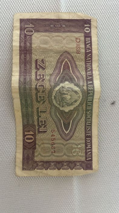 Bancnota 10 lei 1966
