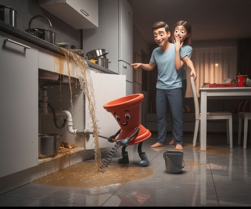 ЗАСОР на кухне Сантехник услуги Santexnik Чистка конализации Zasor