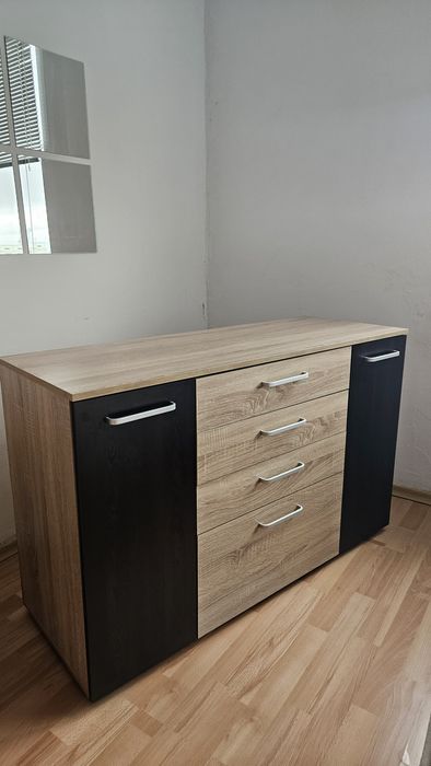 Скрин дъб сонома и венге