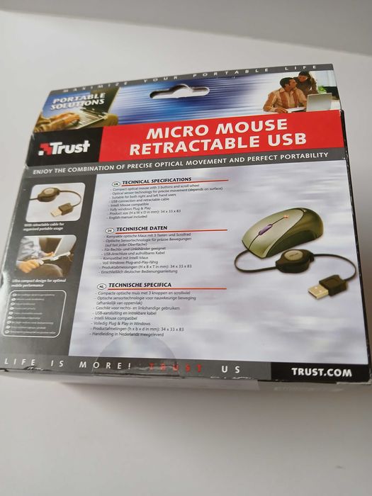 Продавам нова оптична мини мишка с USB конектор