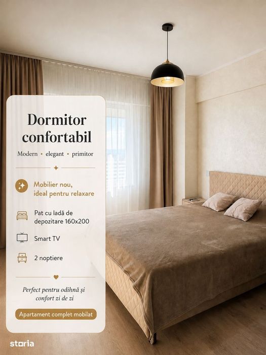 Apartament 1 cameră, 47 mp – Royal Town Iași| Primul chiriaș|Bloc nou