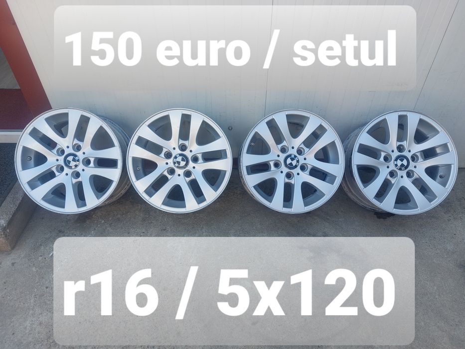 Jante aluminiu originale r16 / gama BMW / 5x120 / ET 34