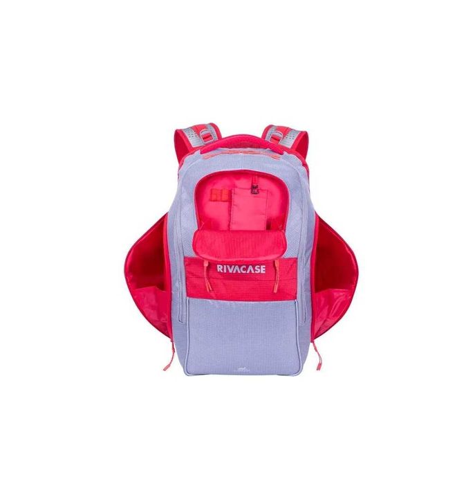 ^Рюкзак RIVACASE 5265 grey/red 17.3'' 30L Laptop backpack / 6