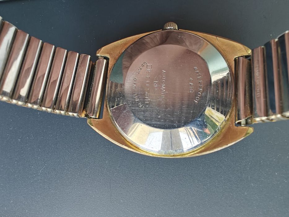 Ceas Vintage Eusi Automatic - ETA 2452 (25 Rubine) - Placat Aur