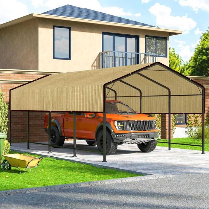 Plasă de umbrire pentru grădină cu inele de fixare 4x5m