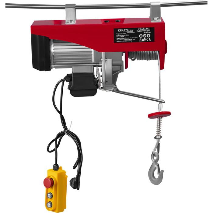 Electropalan 500 / 1000Kg, macara electrica, 1350W, troliu, Kraft
