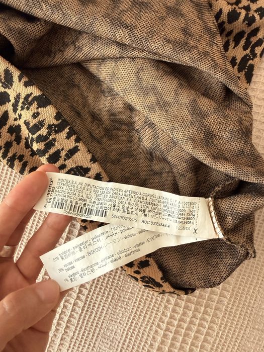 Топ Zara с леопардовым принтом