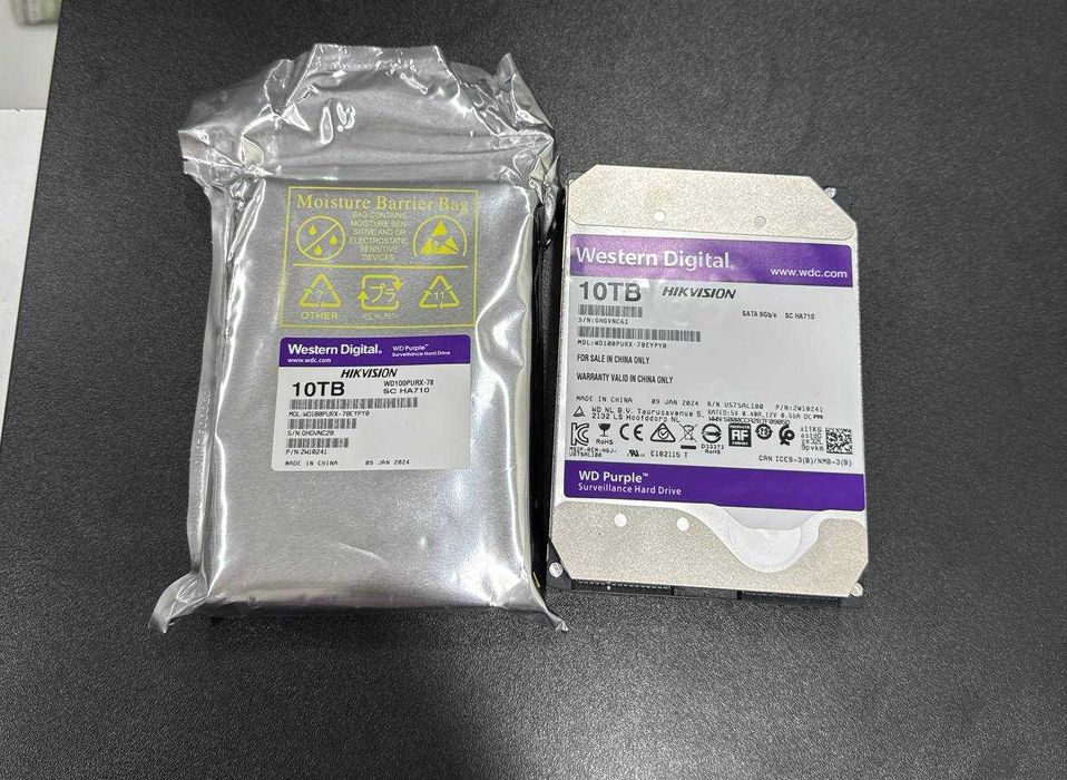 10 тб Жесткий диск HDD 10tb WD PURPLE камеры видеонаблюдения Hikvision