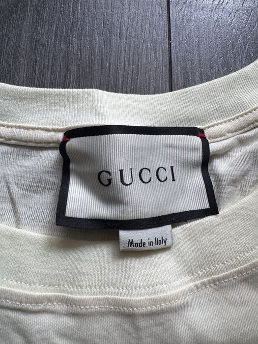 Tricou Gucci Black Panther Loved / cream