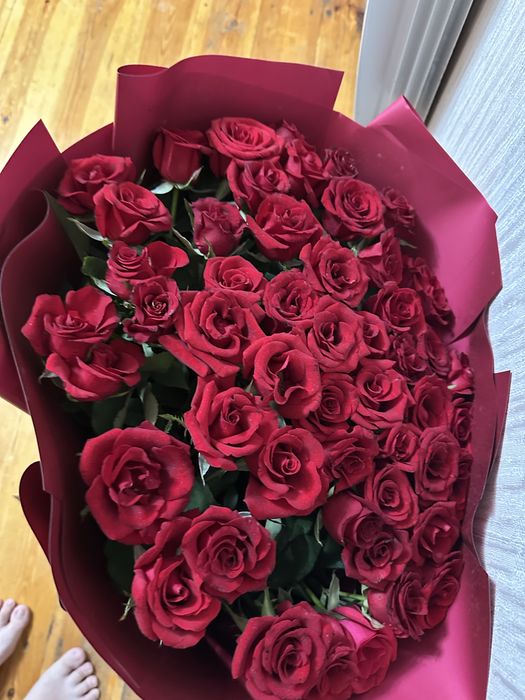 Цветы свежие 51 роза