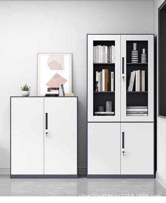 Arxiv shkafi metall hujjatlar uchun ofis mebeli qulf bilan ulgurji