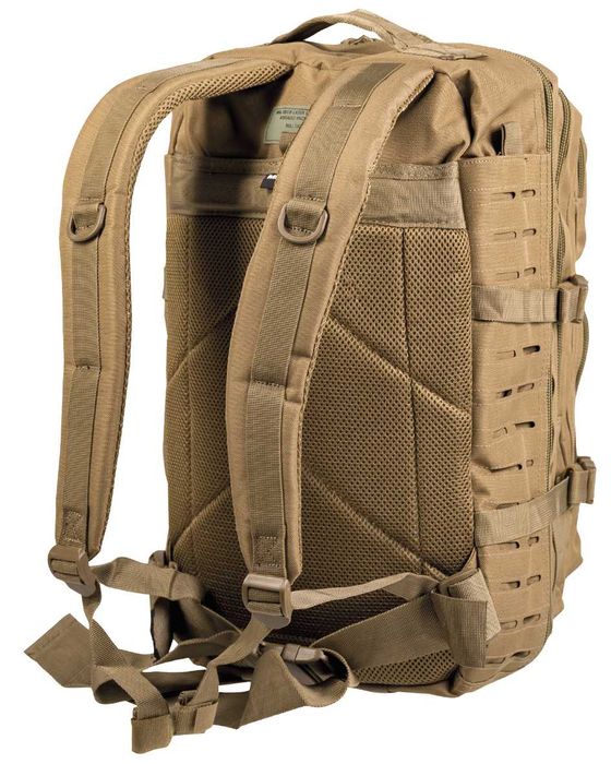 Rucsac Militar Mil-Tec Laser Cut 36L Coyote Ghiozdan Armata Camping