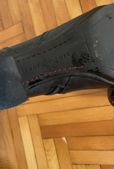 Botine din piele Tommy Hilfiger