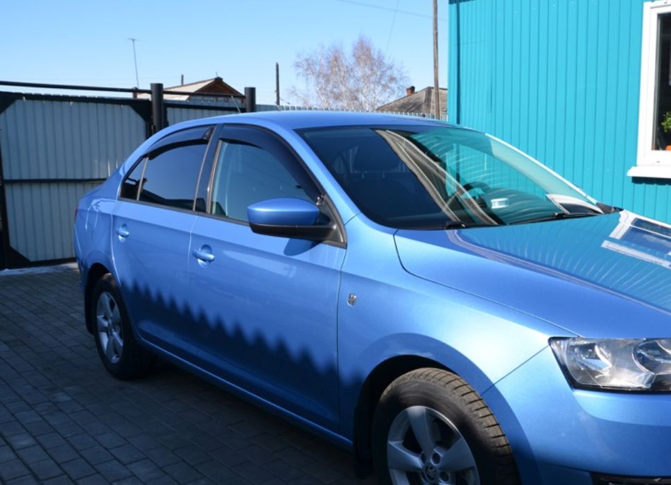 Дефлекторы окон (ветровики) Skoda Rapid с 2013 по 2019